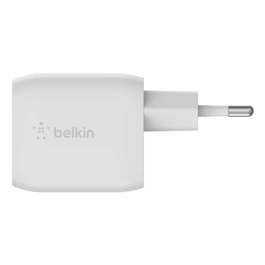 Зарядний пристрій Belkin 45W 2хUSB-С GAN PD PPS white (WCH011VFWH) - зображення 5