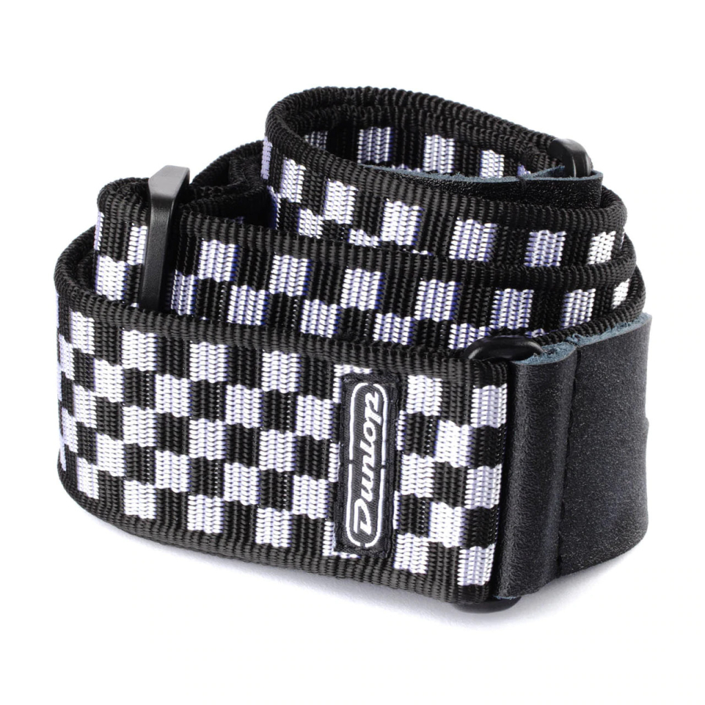 Ремінь для гітари Jim Dunlop Classic Black / White Check Strap (D38-31BK) - зображення 1