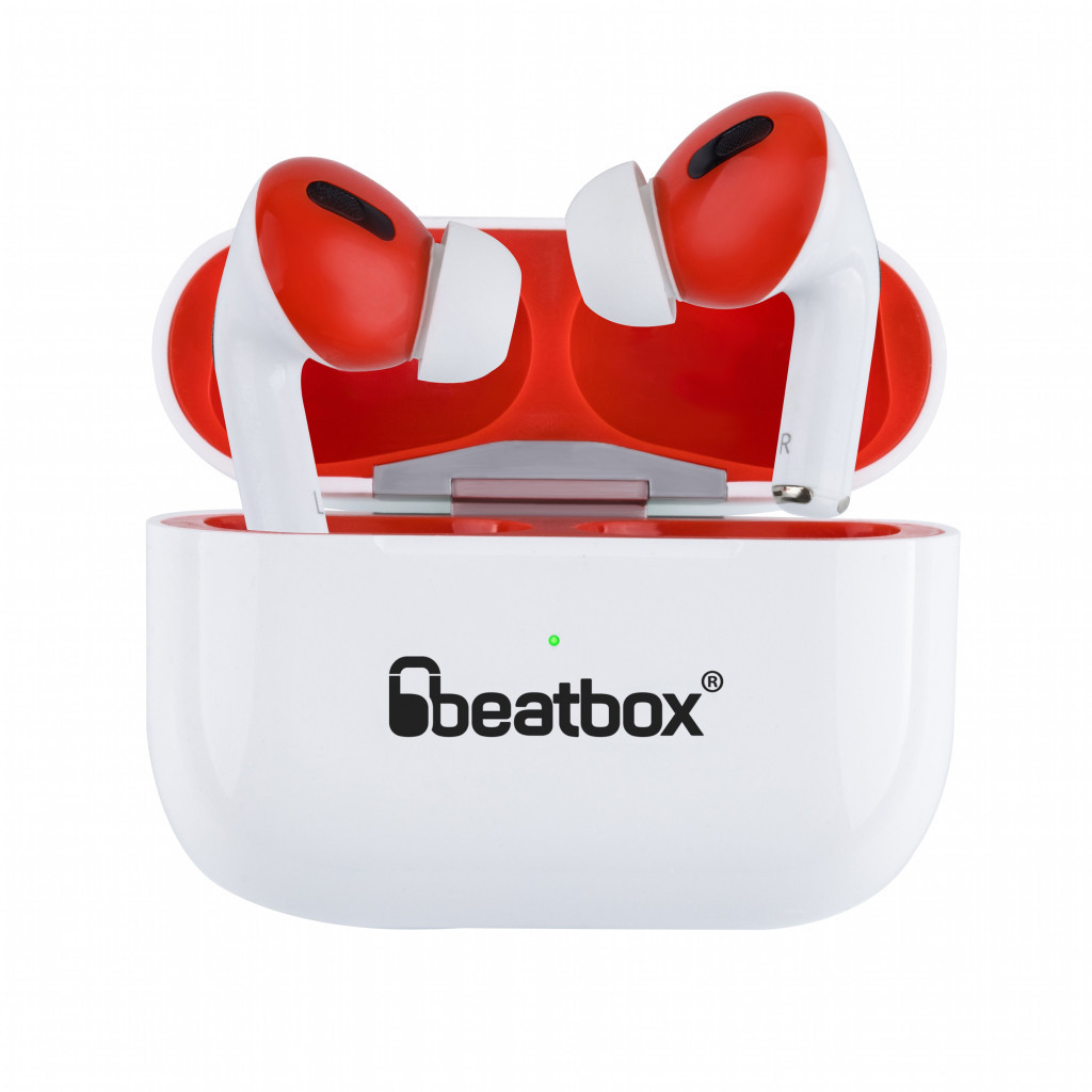 Навушники BeatBox PODS PRO 1 Wireless Charging White-Red (bbppro1wcwr) - зображення 1