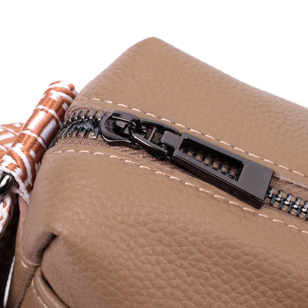 Сумка Vintage На одне відділення з натуральної шкіри Бежева (22604) - зображення 6