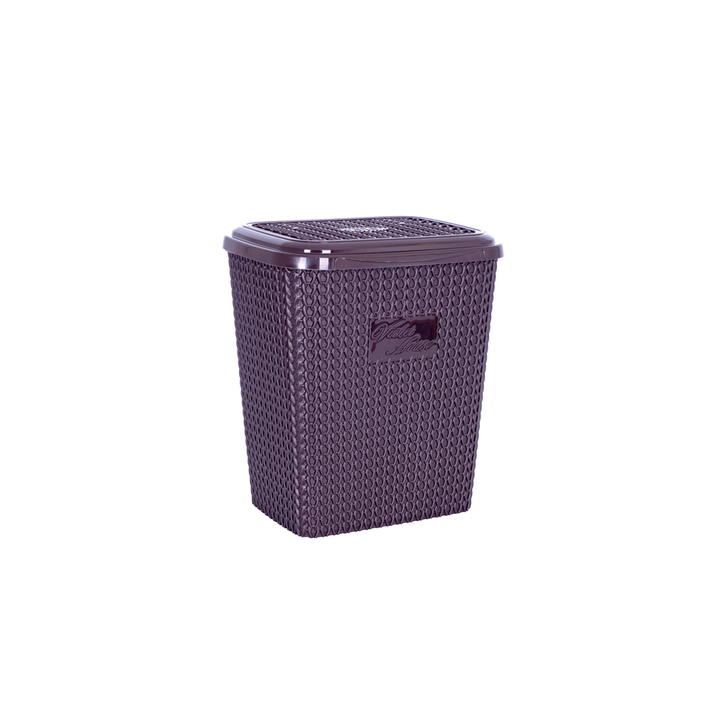 Кошик для зберігання Violet House Віолетта для порошка с крышкой Coffee 8 л (0028 Віолетта COFFEE) - зображення 1
