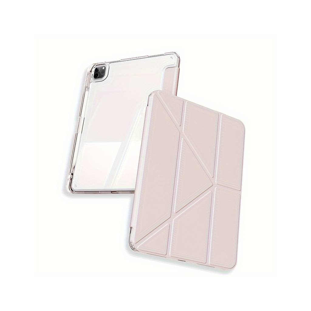Чохол до планшета BeCover Ultra Slim Origami Transparent Apple iPad Pro 11" M4 2024 Pink (711691) - зображення 4