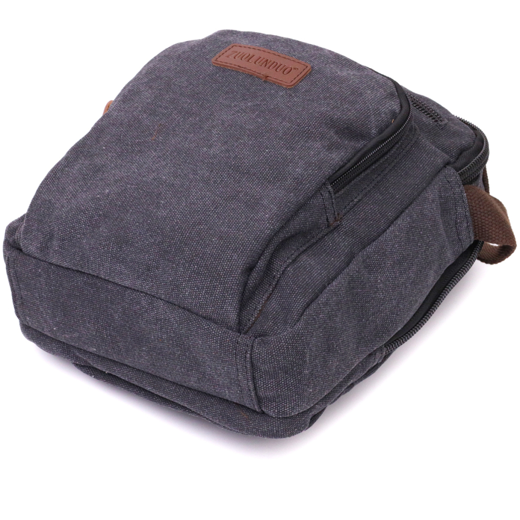 Сумка Vintage Для чоловіків з текстилю Чорна (22237) - зображення 5