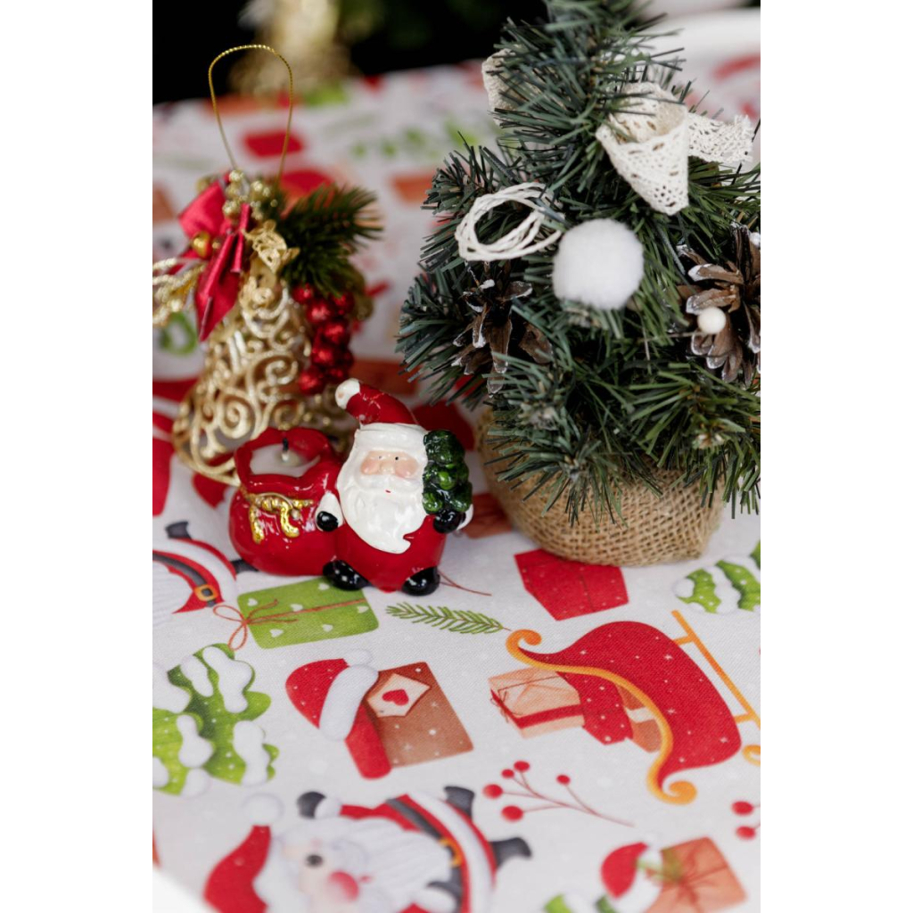 Скатертина Прованс Санта на білому 120х140 см (035781) - зображення 9