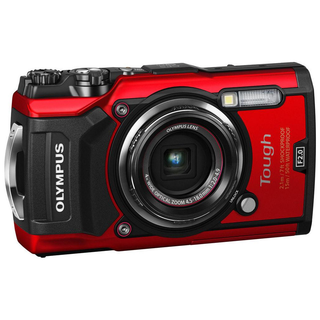 Цифровий фотоапарат Olympus TG-5 Red (Waterproof - 15m; GPS; 4K; Wi-Fi) + case (V104190RE010) - зображення 11