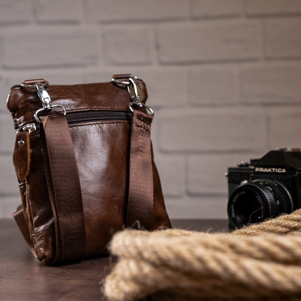 Сумка Vintage Коричнева (14608) - зображення 9