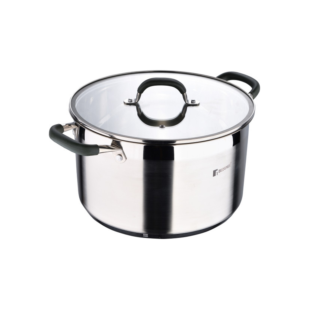 Каструля Bergner Midnight, з кришкою 9.5 л (BG-32084-MM) - зображення 1
