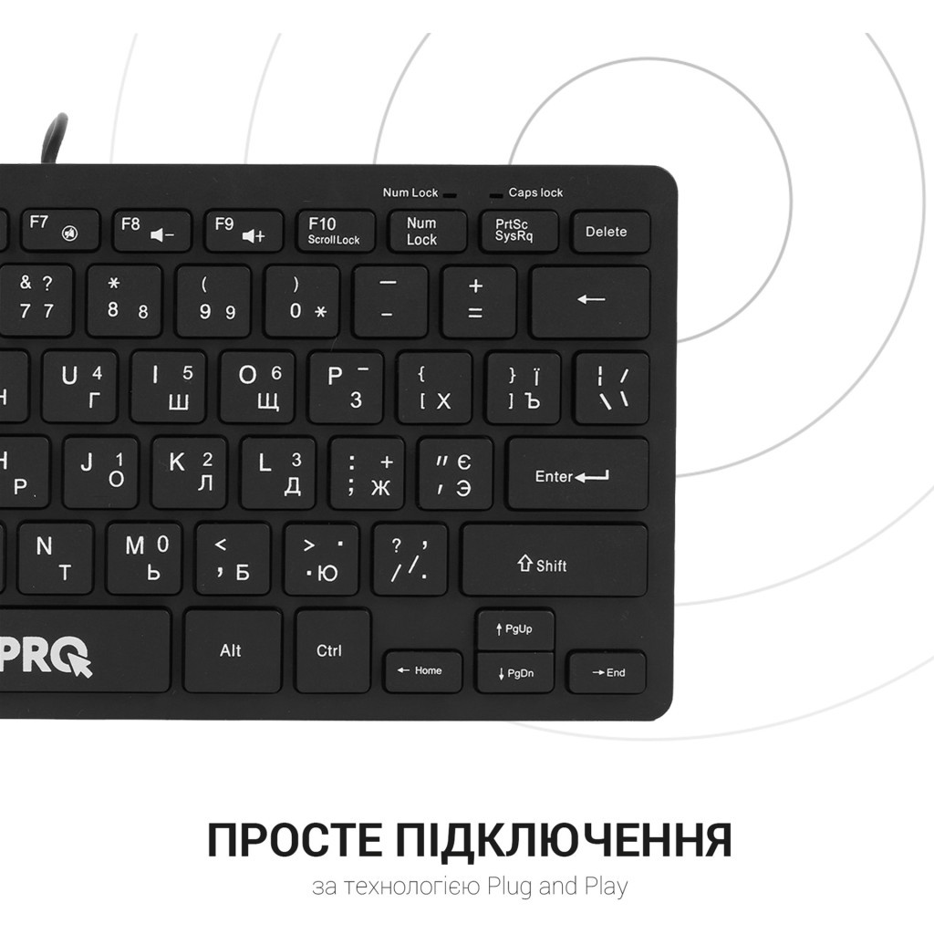 Клавіатура OfficePro SK240 USB Black - зображення 7