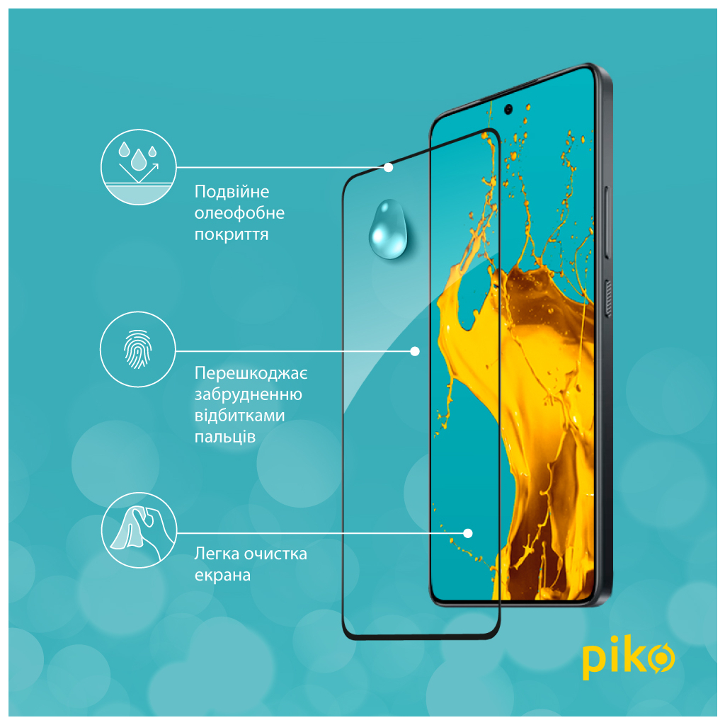 Скло захисне Piko Full Glue Xiaomi 14T Black (1283126603389) - зображення 4