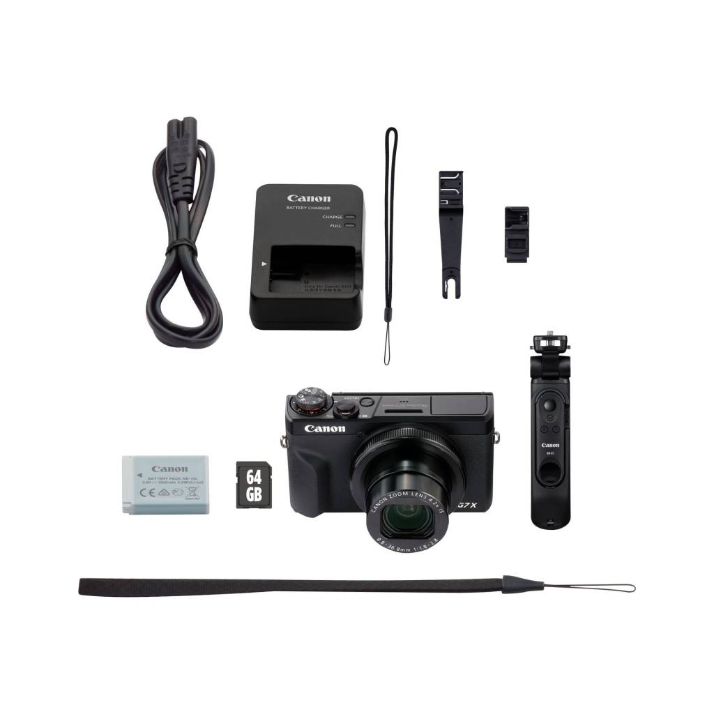 Цифровий фотоапарат Canon Powershot G7 X III Streaming Kit Black (3637C046) - зображення 9