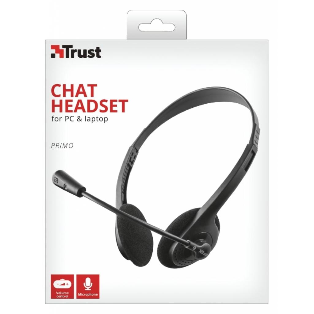 Навушники Trust Primo Chat 3.5mm BLACK (21665) - зображення 8