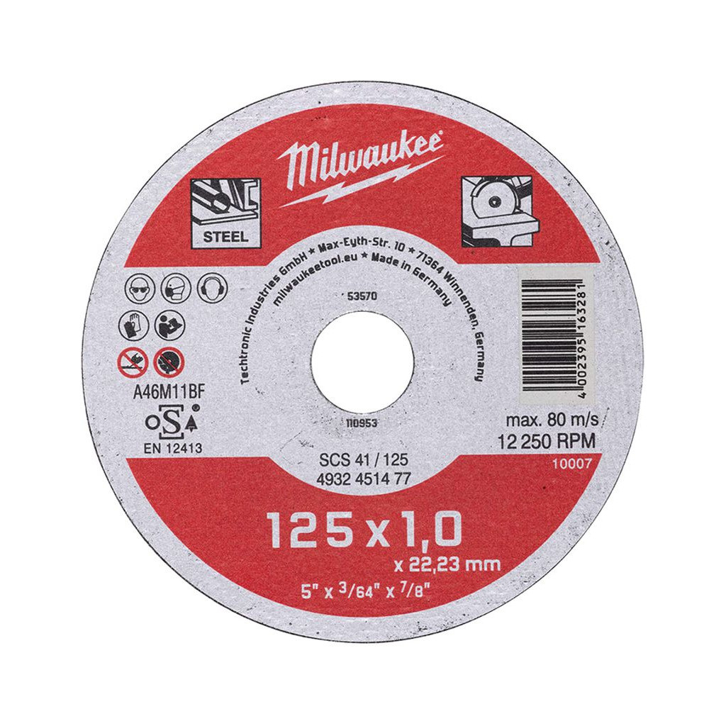Круг відрізний Milwaukee по металу SCS 41/125x1, 125мм (4932479578) - зображення 1