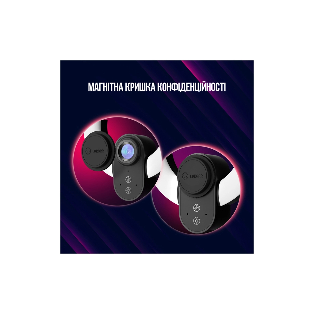 Веб-камера Lorgar Circulus 910 Streaming 5MP 1944 Auto Focus Stereo (LRG-SC910) - зображення 10