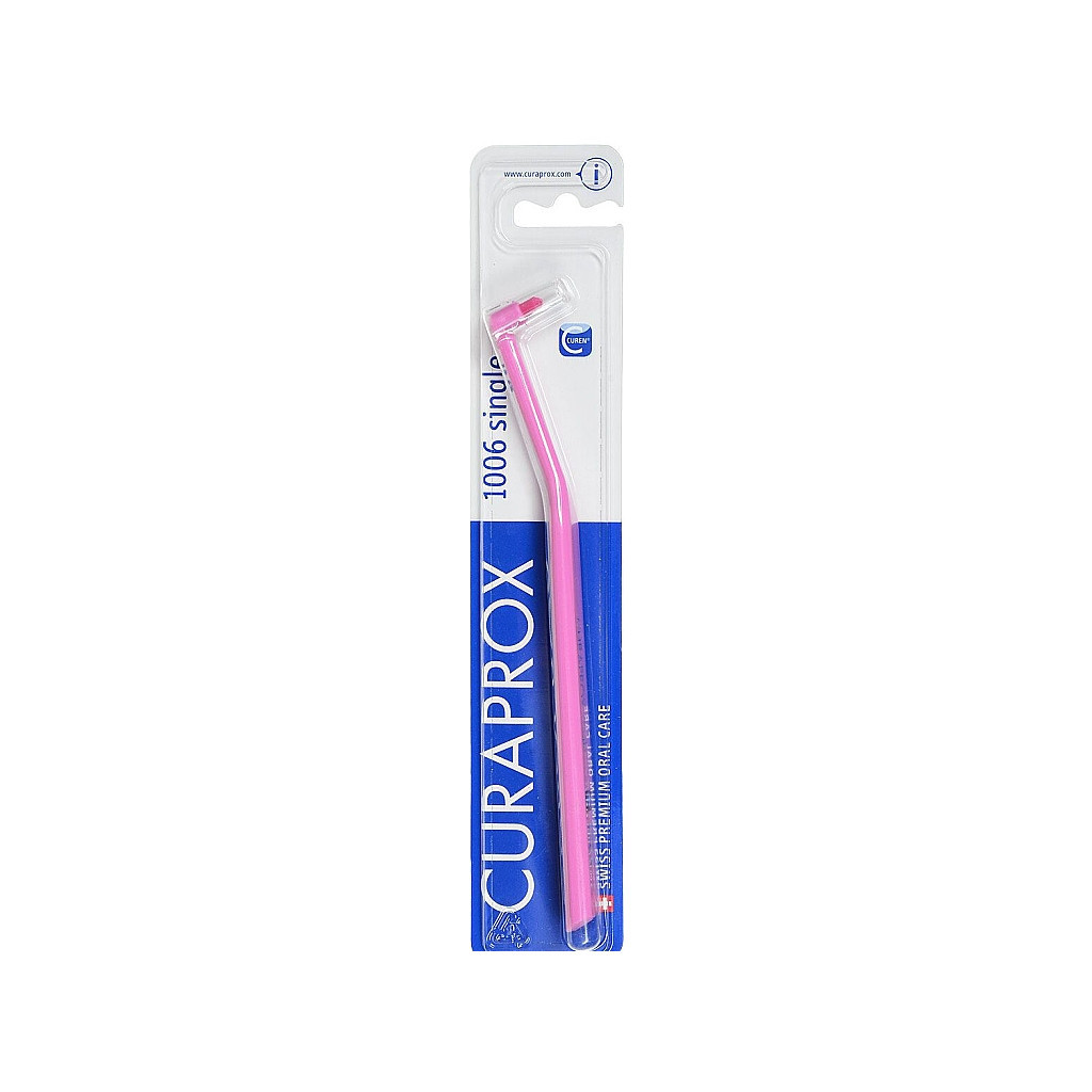 Зубна щітка Curaprox CS 1006 Single & Sulcular 6 мм Монопучкова Рожева (CS 1006-06) - зображення 1