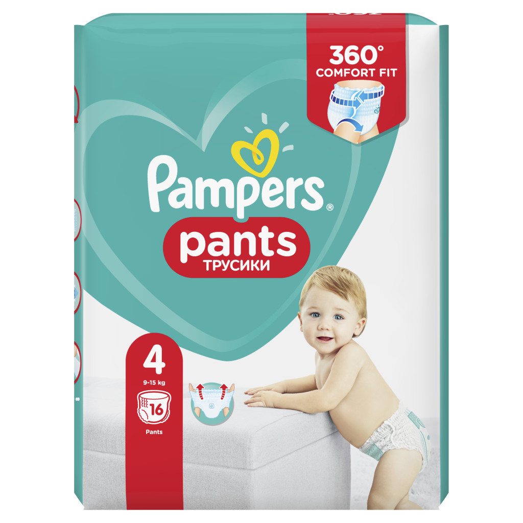 Підгузки Pampers трусики Pants Maxi Розмір 4 (9-15 кг), 16 шт (4015400726999) - зображення 2