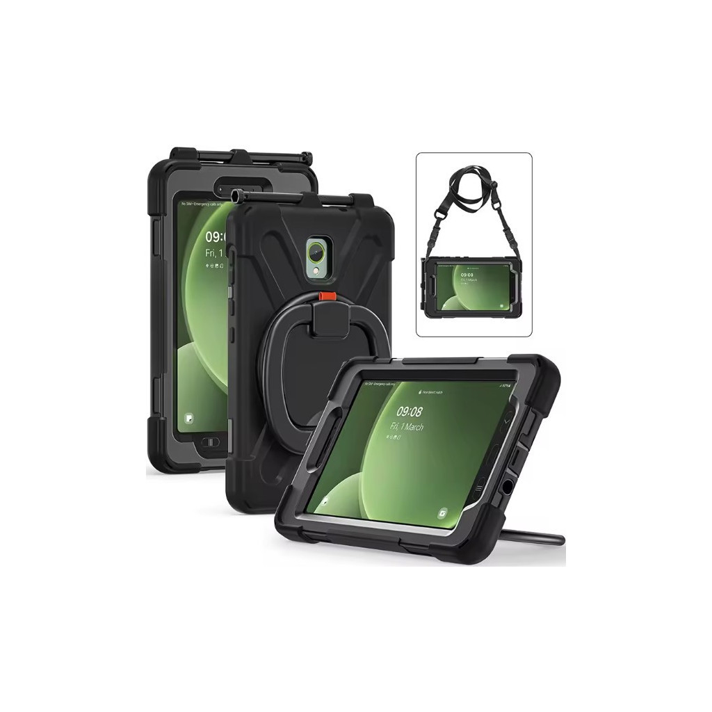 Чохол до планшета BeCover Heavy Duty Case With Stand Holder Samsung Galaxy Tab Active 5 SM-X306B 8" Black (710950) - зображення 2