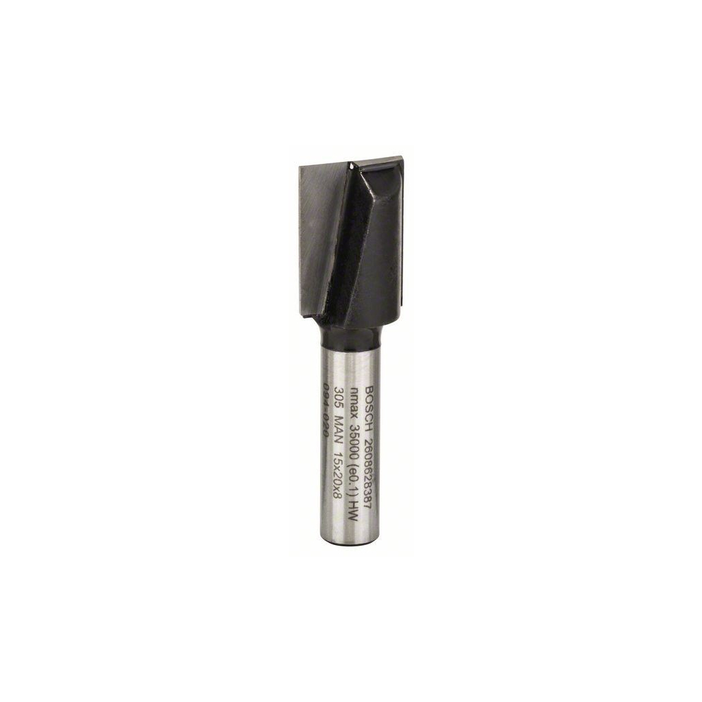 Фреза Bosch Professional пазова з двома лезами, Std, S8, D15, L20 (2.608.628.387) - зображення 2