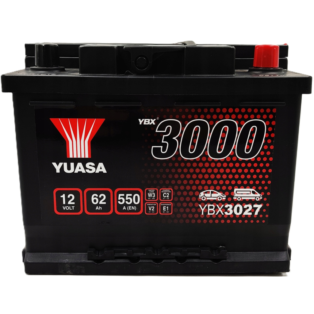 Акумулятор автомобільний Yuasa 12V 62Ah SMF Battery (YBX3027) - зображення 1