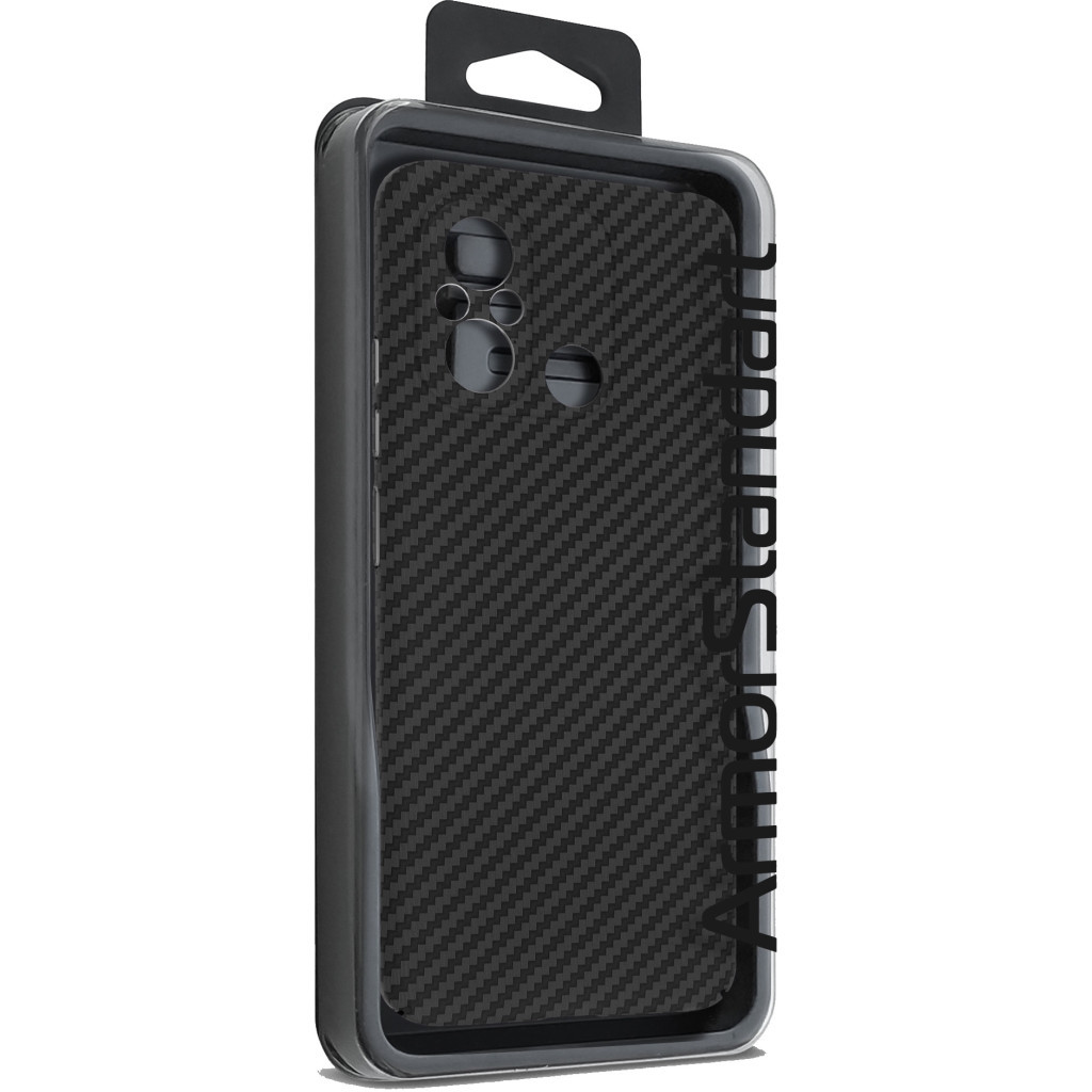 Чохол до мобільного телефона Armorstandart LikeCarbon Xiaomi Redmi 12C Black (ARM71943) - зображення 3