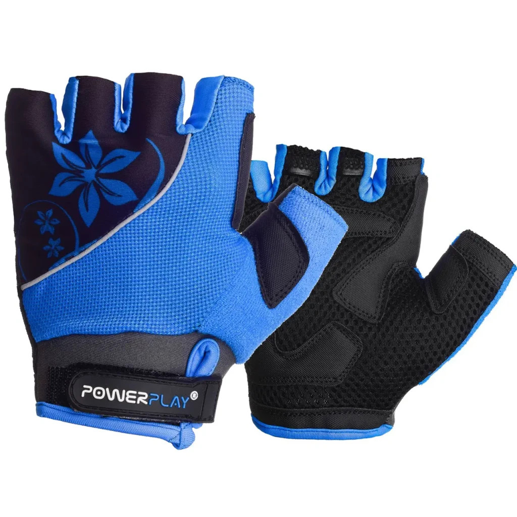 Велорукавиці PowerPlay 5281 B Блакитні XS (SALE_5281B_XS_Blue) - зображення 1