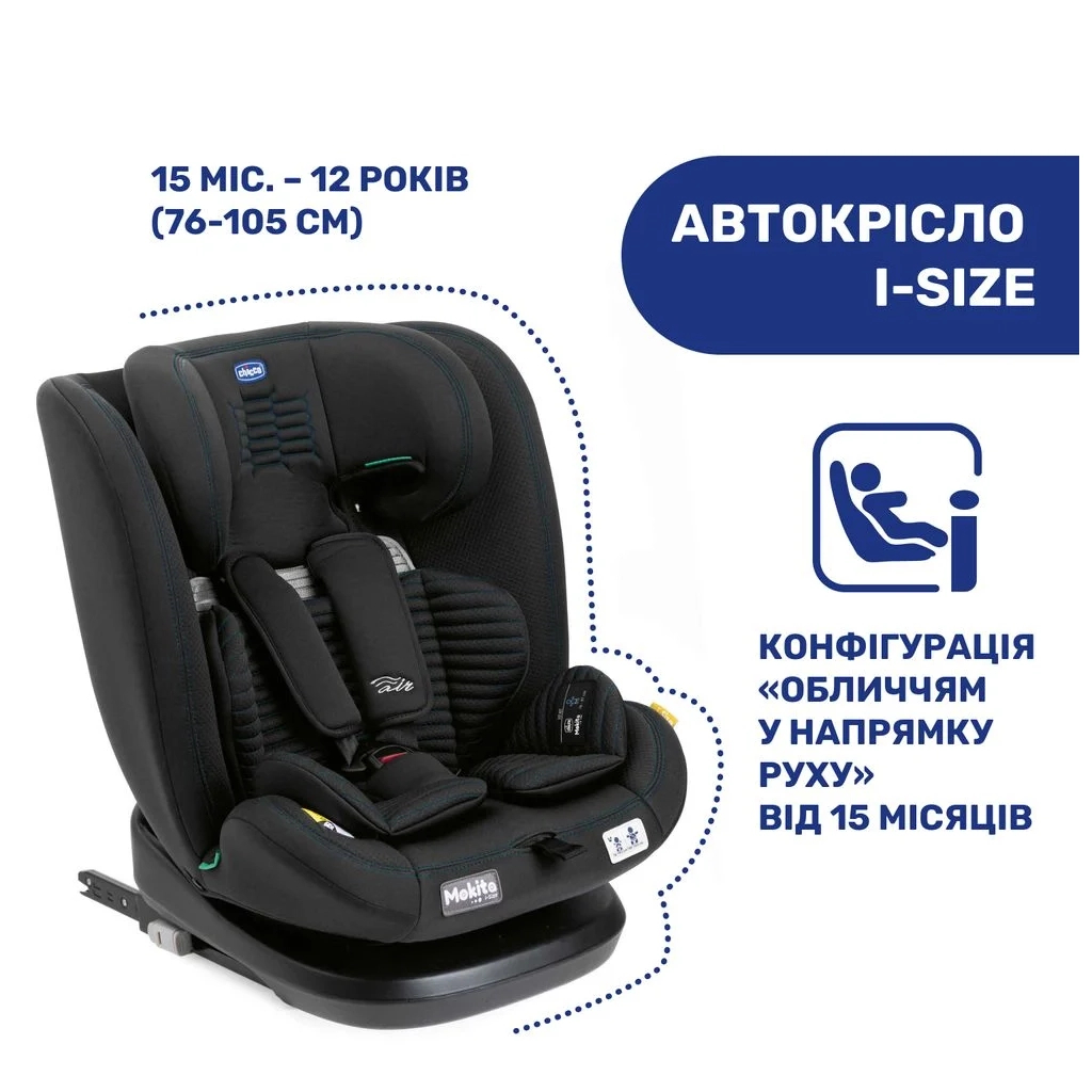 Автокрісло Chicco Mokita Air i-Size Сіре (87034.21) - зображення 2