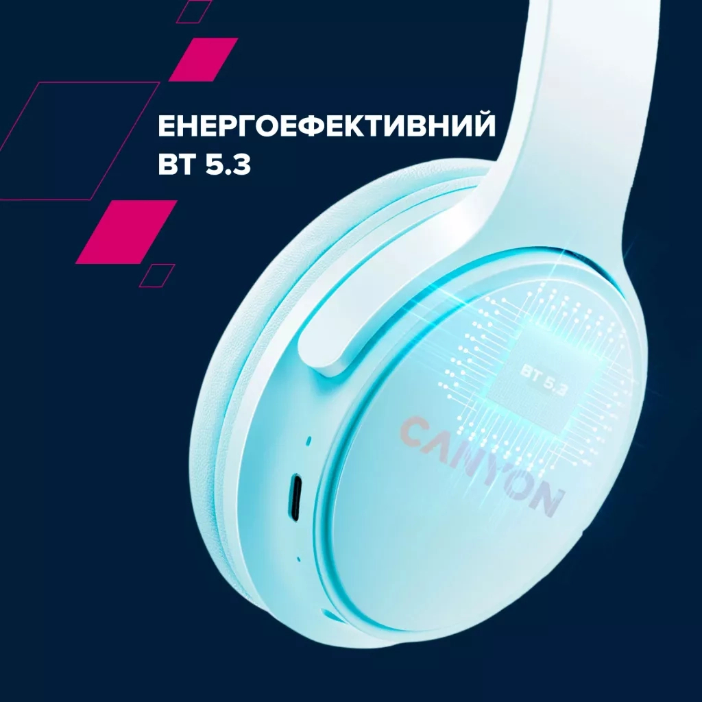 Навушники Canyon OnRiff 4 Bluetooth Pink (CNS-CBTHS4P) - зображення 11