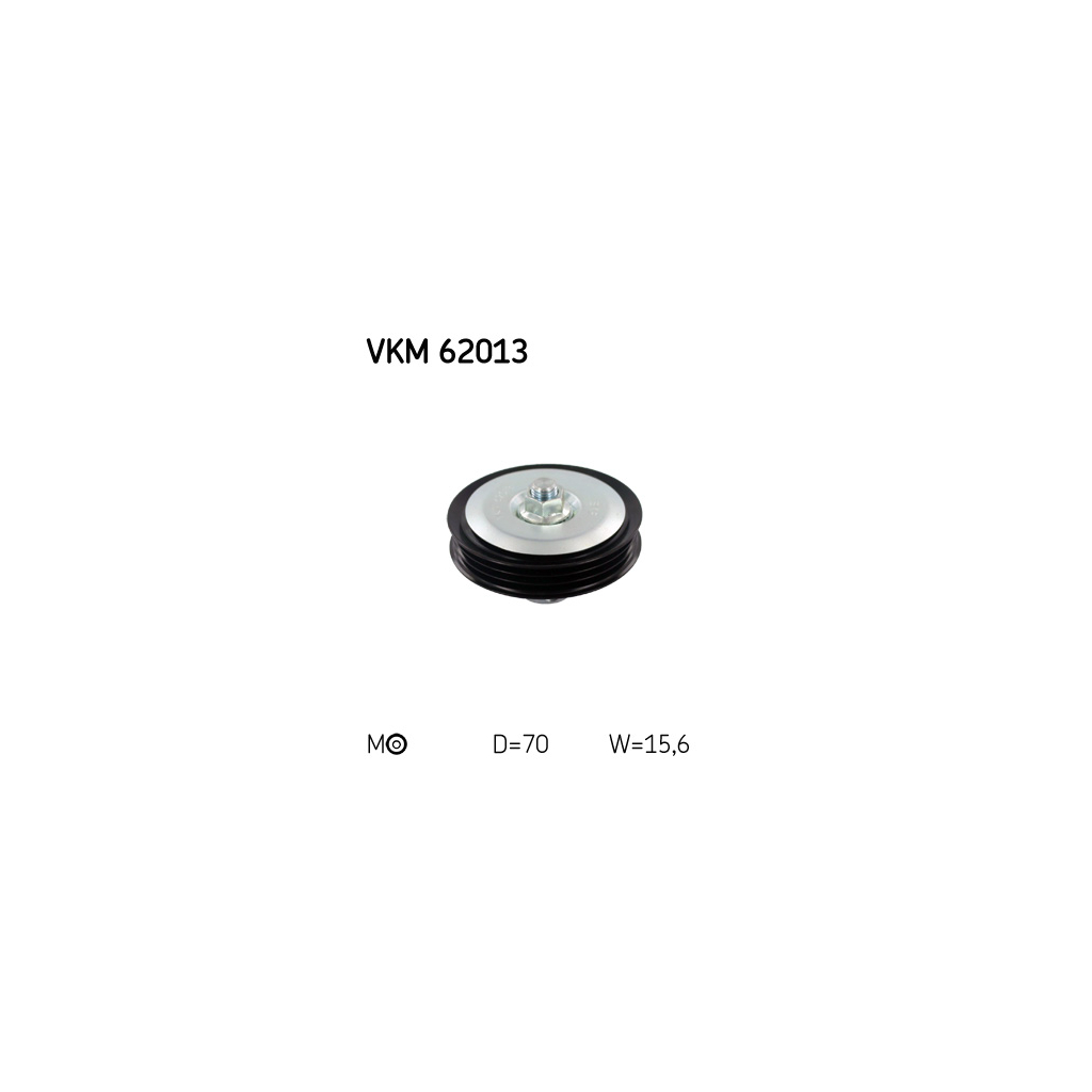 Ролик натягувача ременя SKF VKM 62013 - зображення 1