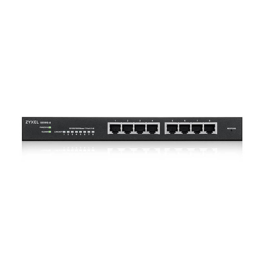 Комутатор мережевий ZyXel GS1915-8-EU0101F - зображення 3