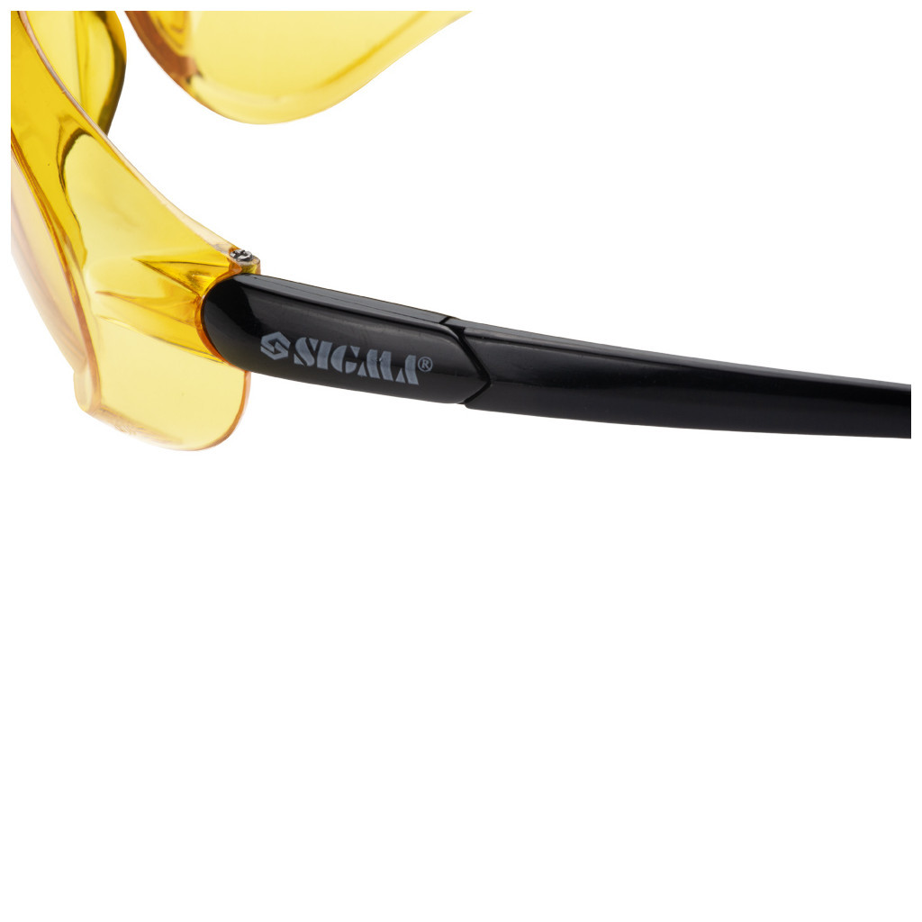 Захисні окуляри Sigma Python anti-scratch, бурштин (9410631) - зображення 5