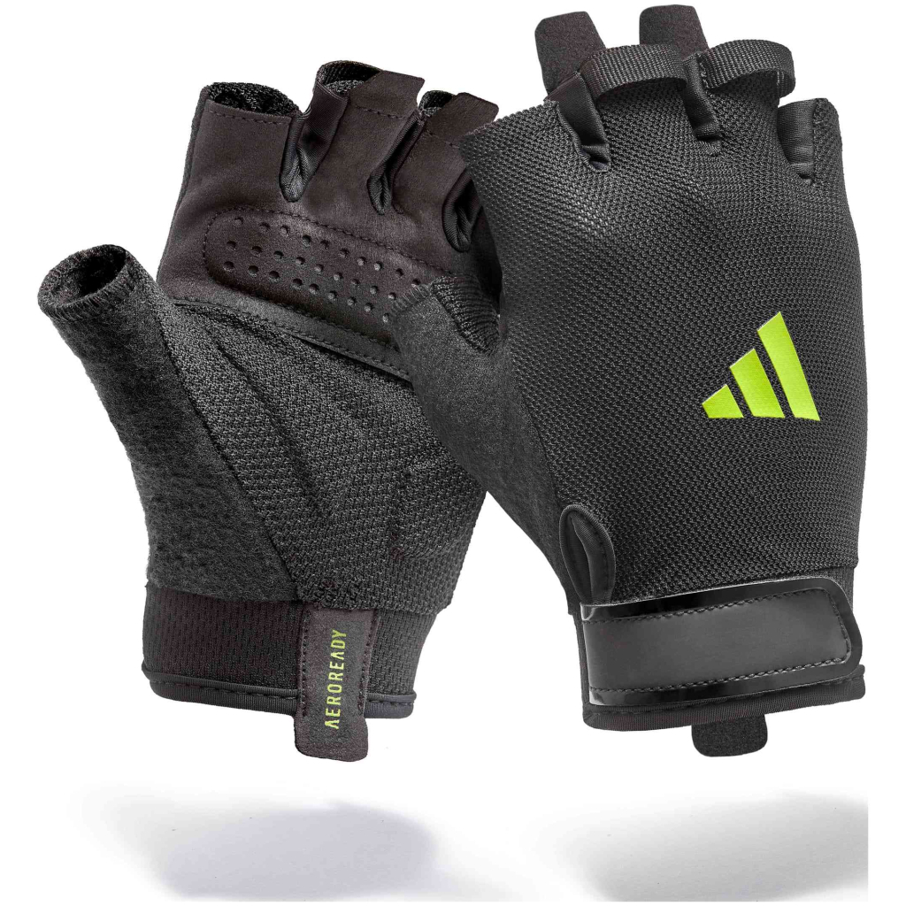 Рукавички для фітнесу Adidas Essential Training Gloves ADGB-15002GN чорний, зелений M (885652025966) - зображення 5
