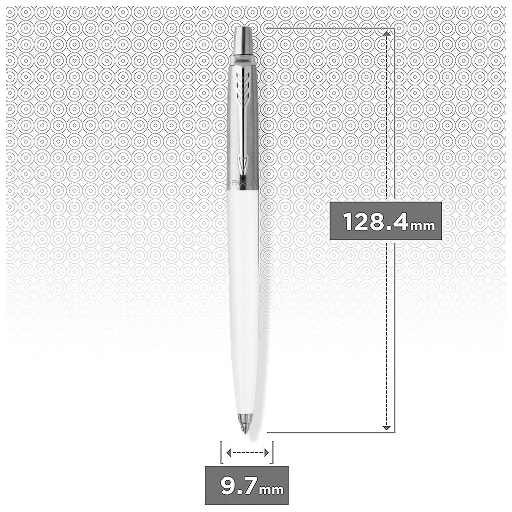 Ручка кулькова Parker JOTTER 17 Originals White CT BP в Eco упаковці (15 032e) - зображення 4