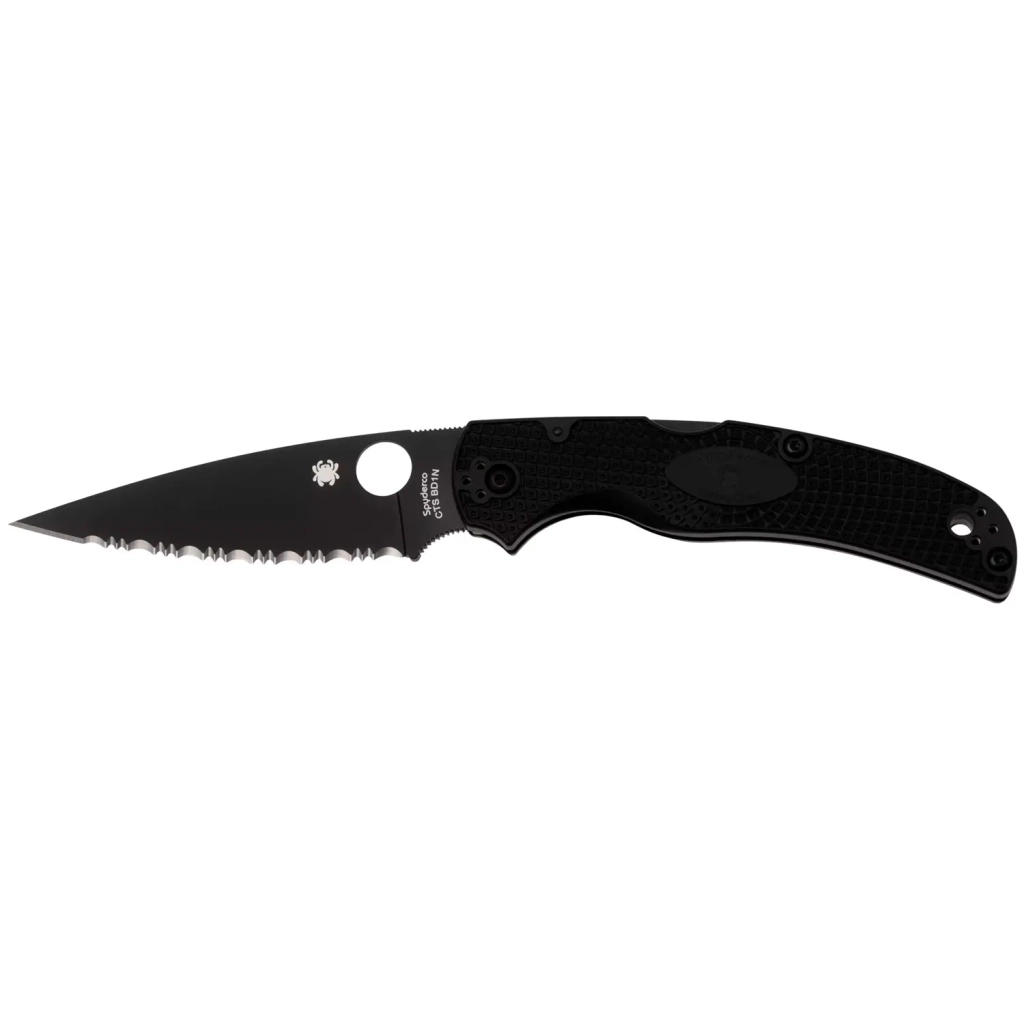 Ніж Spyderco Native Chief Lightweight BB Serrated FRN Black (C244SBBK) - зображення 1