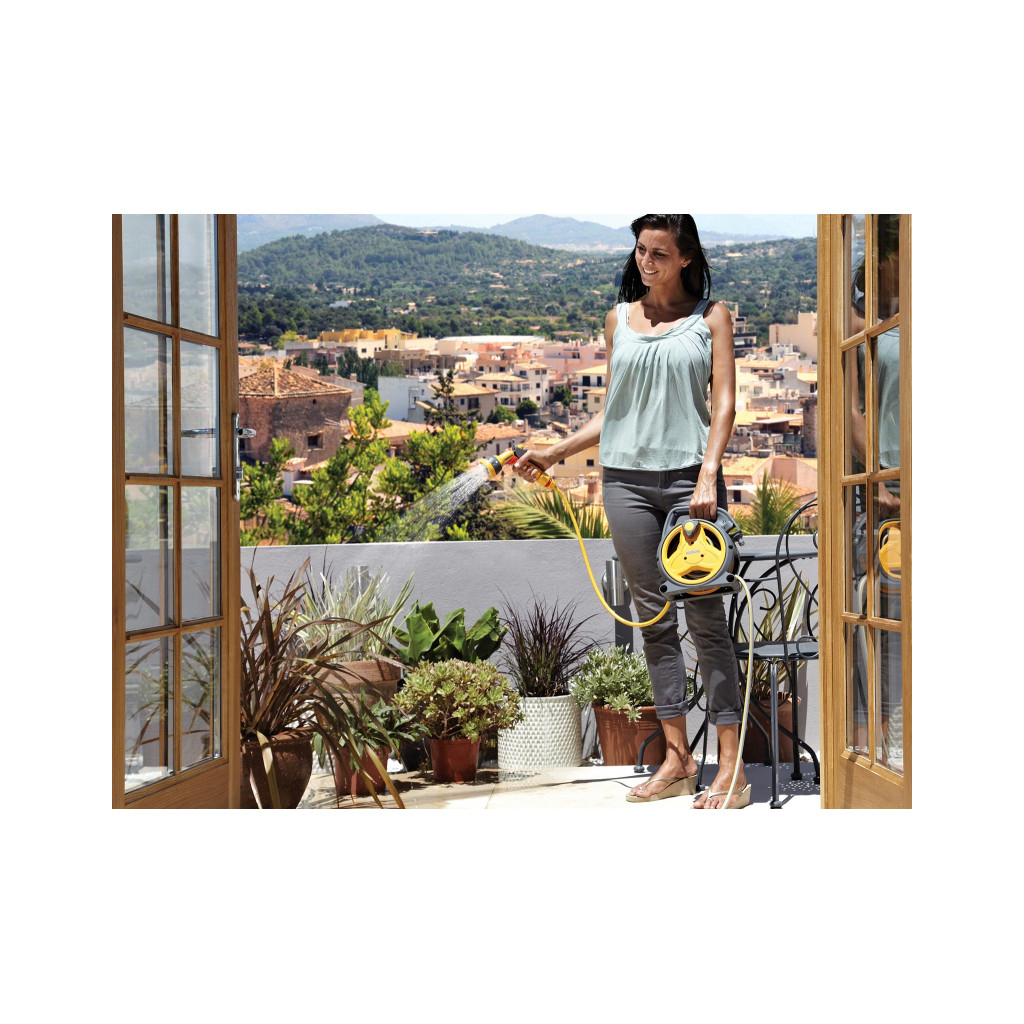 Шланг для поливу HoZelock з котушкою d7,5мм 8м і 2м + 4 конектори Міні Pico Reel (7050) - изображение 2