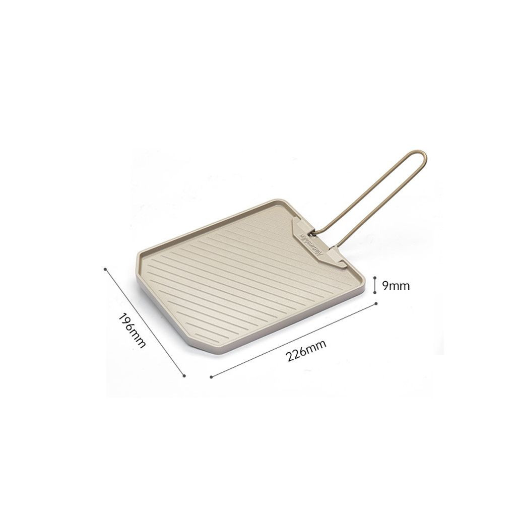 Сковорода туристична Naturehike -гриль зі складною ручкою CNK2300CJ016 алюміній (6976023925177) - зображення 4