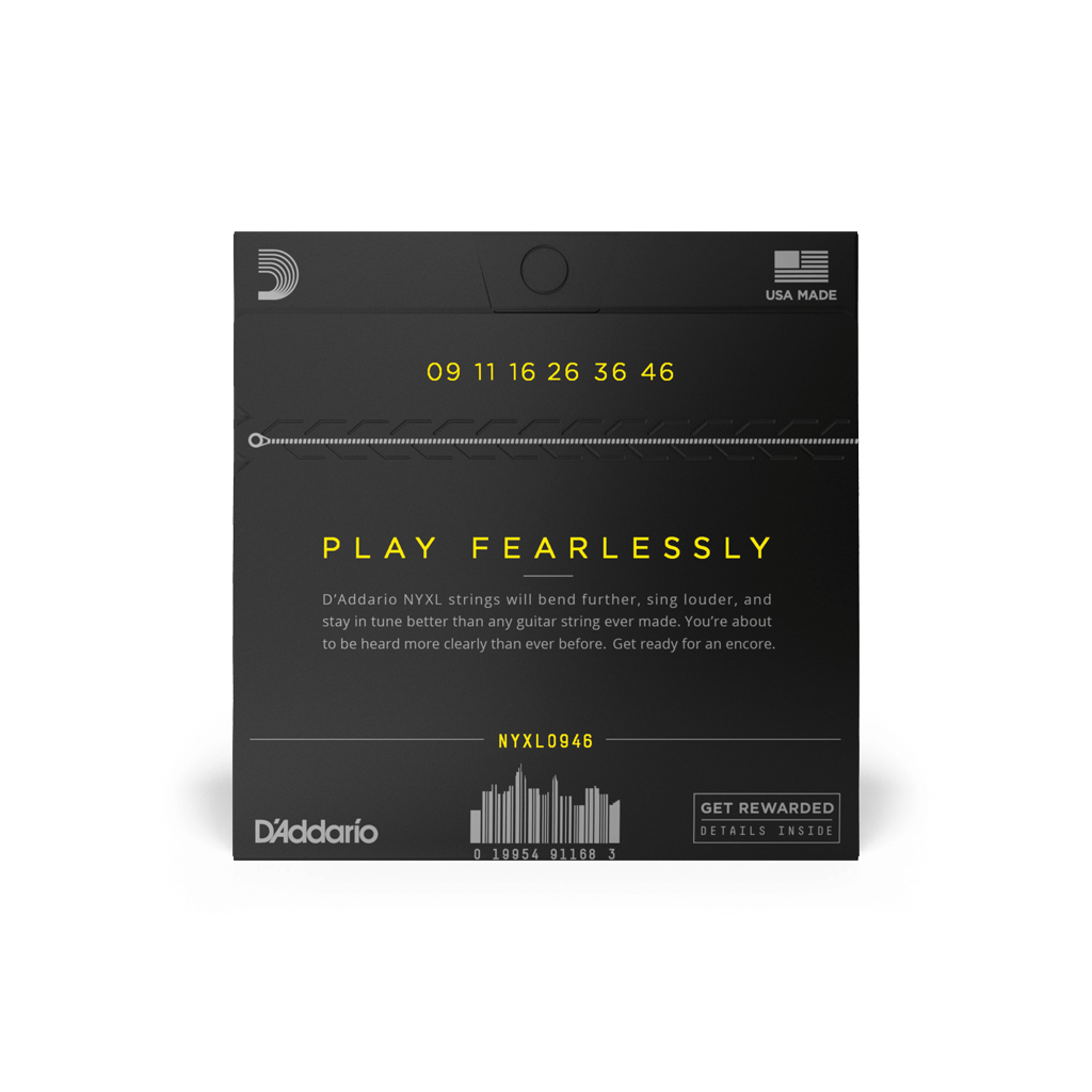 Струни для гітари D'Addario NYXL Super Light Top / Regular Bottom (09-46) (NYXL0946) - зображення 3