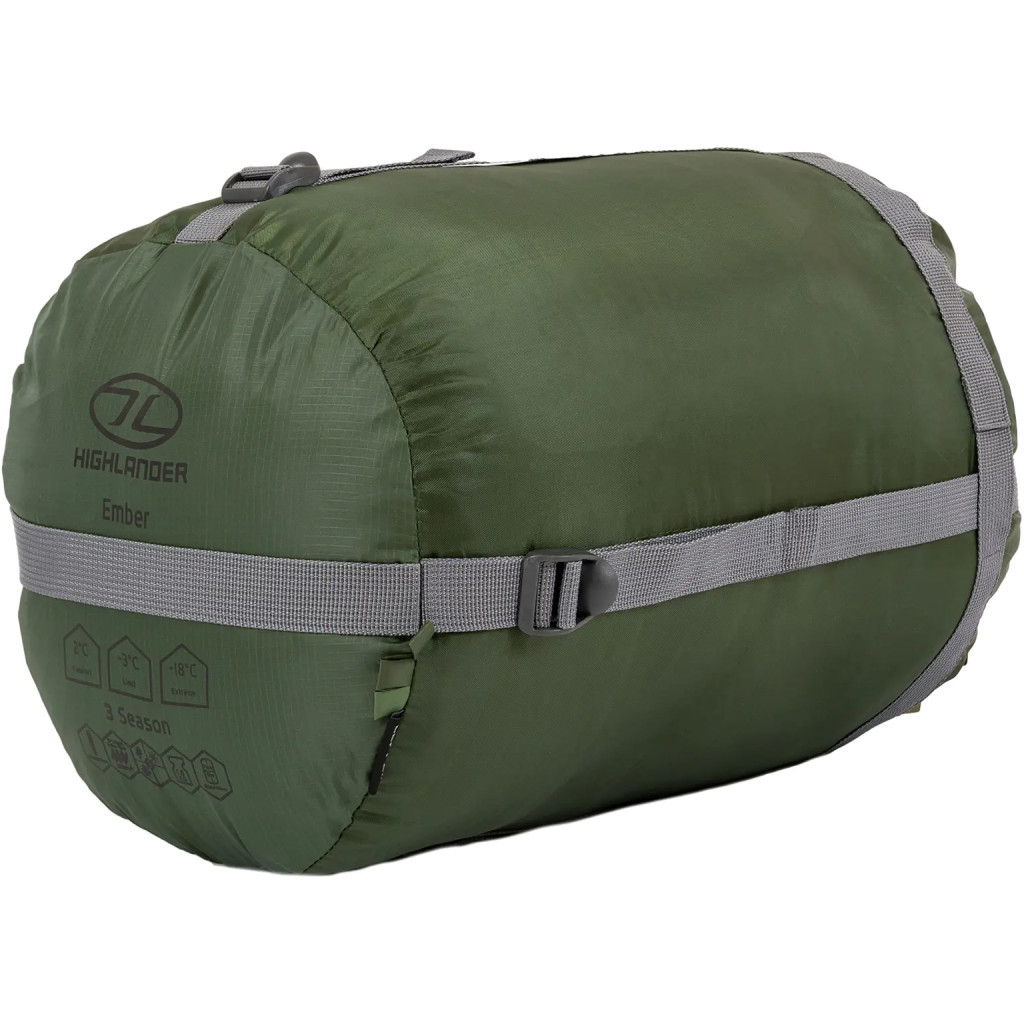 Спальний мішок Highlander Phoenix Ember 250/-3C Olive Green Left (SB243-OG) (929694) - зображення 10