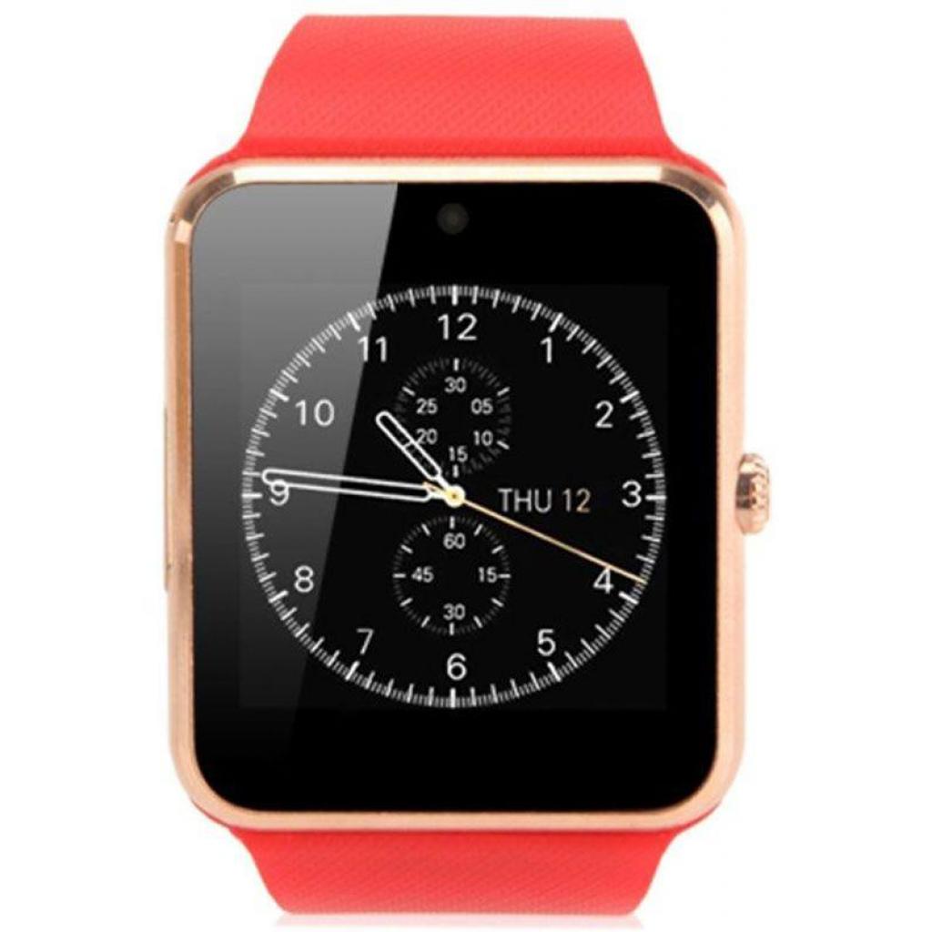 Смарт-годинник UWatch Smart GT08 Gold/Red (F_47464) - зображення 2