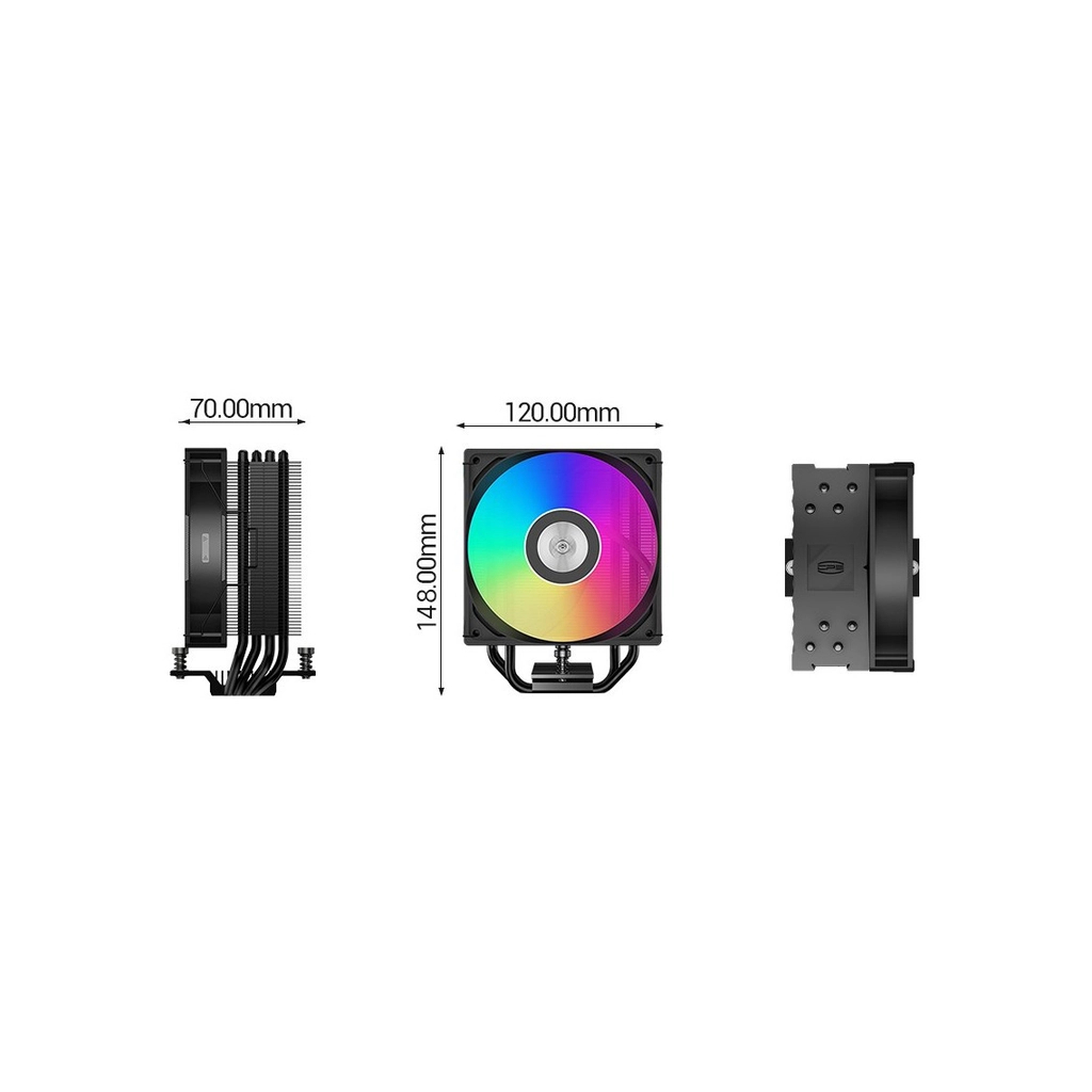 Кулер до процесора PcCooler RT400 ARGB BK - зображення 8