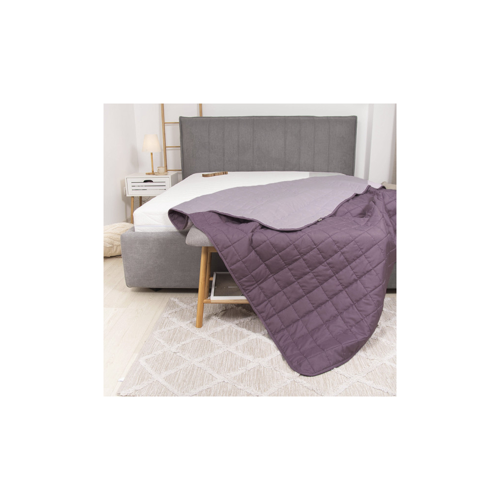 Покривало Viluta стьобане двустороннє Дует Димчастий аметист 210х240 (duet_dametis_210x240) - изображение 2
