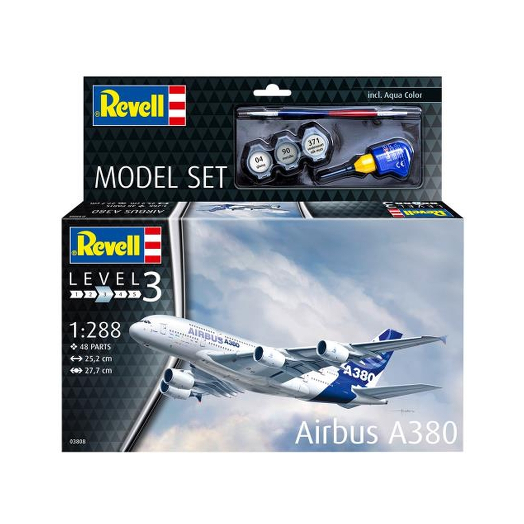 Збірна модель Revell набір Літак Airbus A380, рівень 3, 1:288 (RVL-63808) - зображення 3