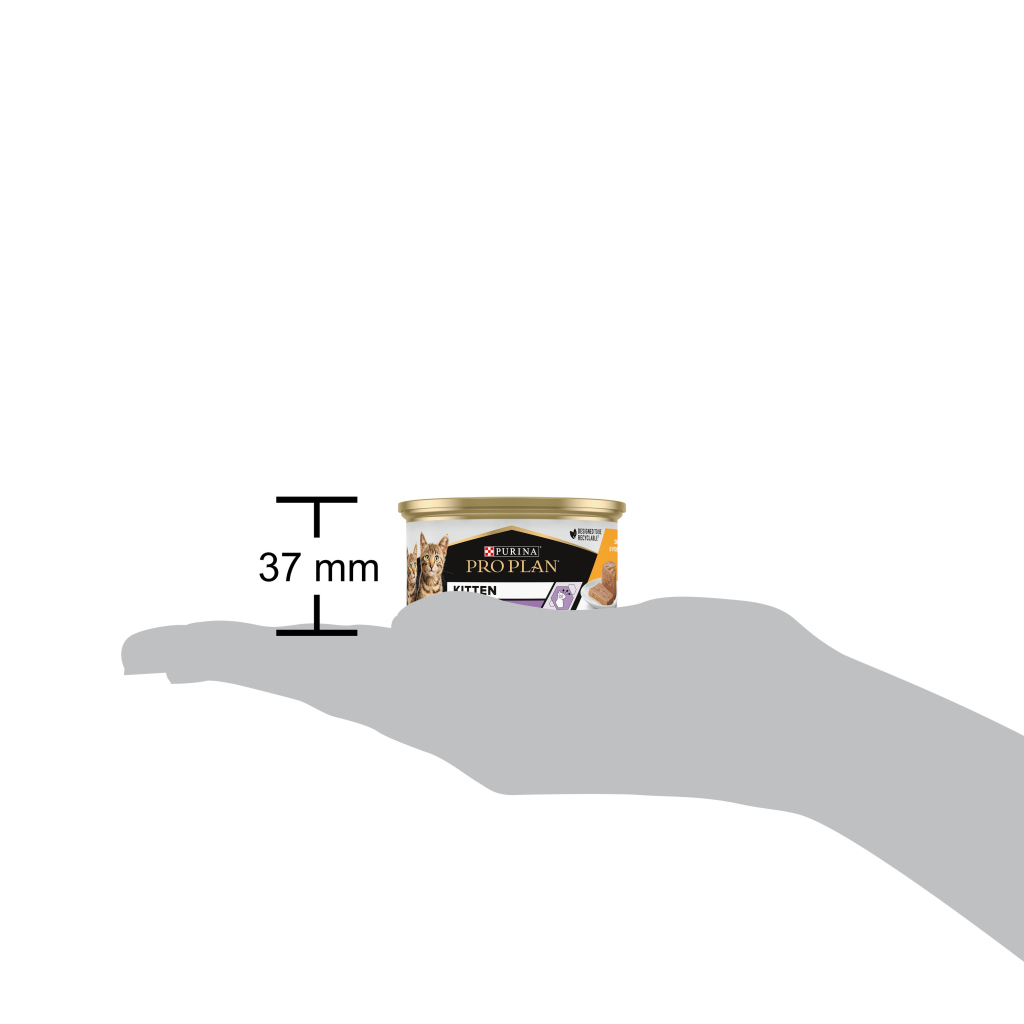 Вологий корм для кішок Purina Pro Plan Kitten З куркою 85 г (8445290673688) - зображення 11