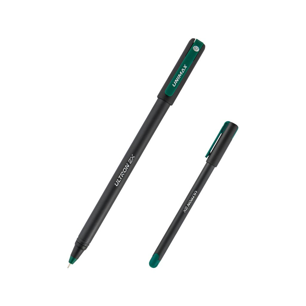 Ручка кулькова Unimax Ultron 2X 0.7 мм Зелена (UX-146-04) - зображення 1