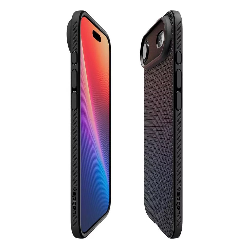 Чохол до мобільного телефона Spigen Liquid Air iPhone 17 Air Matte Black (ACS10302) - зображення 12