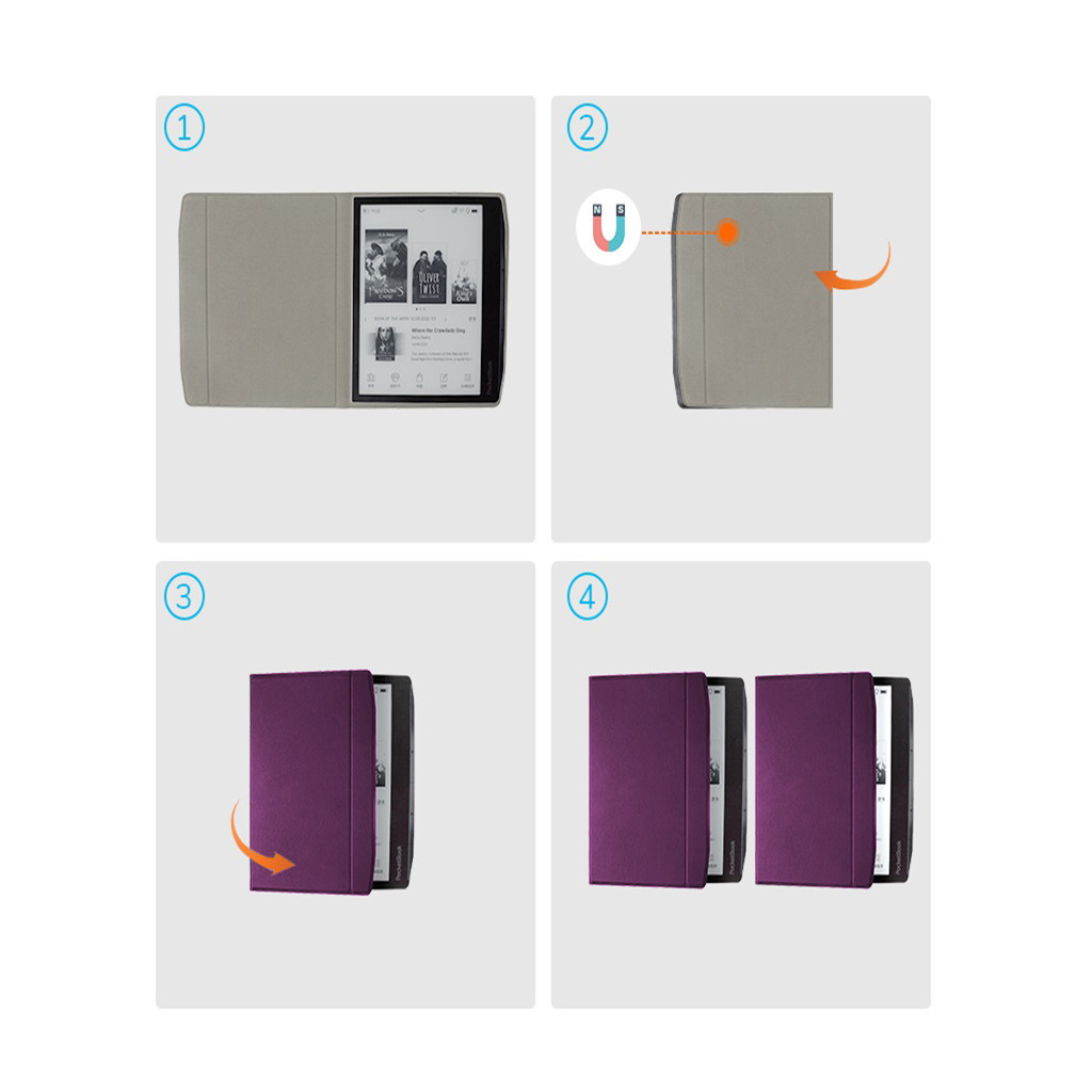 Чохол до електронної книги BeCover Ultra Slim BeCover PocketBook 700 Era 7" Purple (710065) - зображення 4