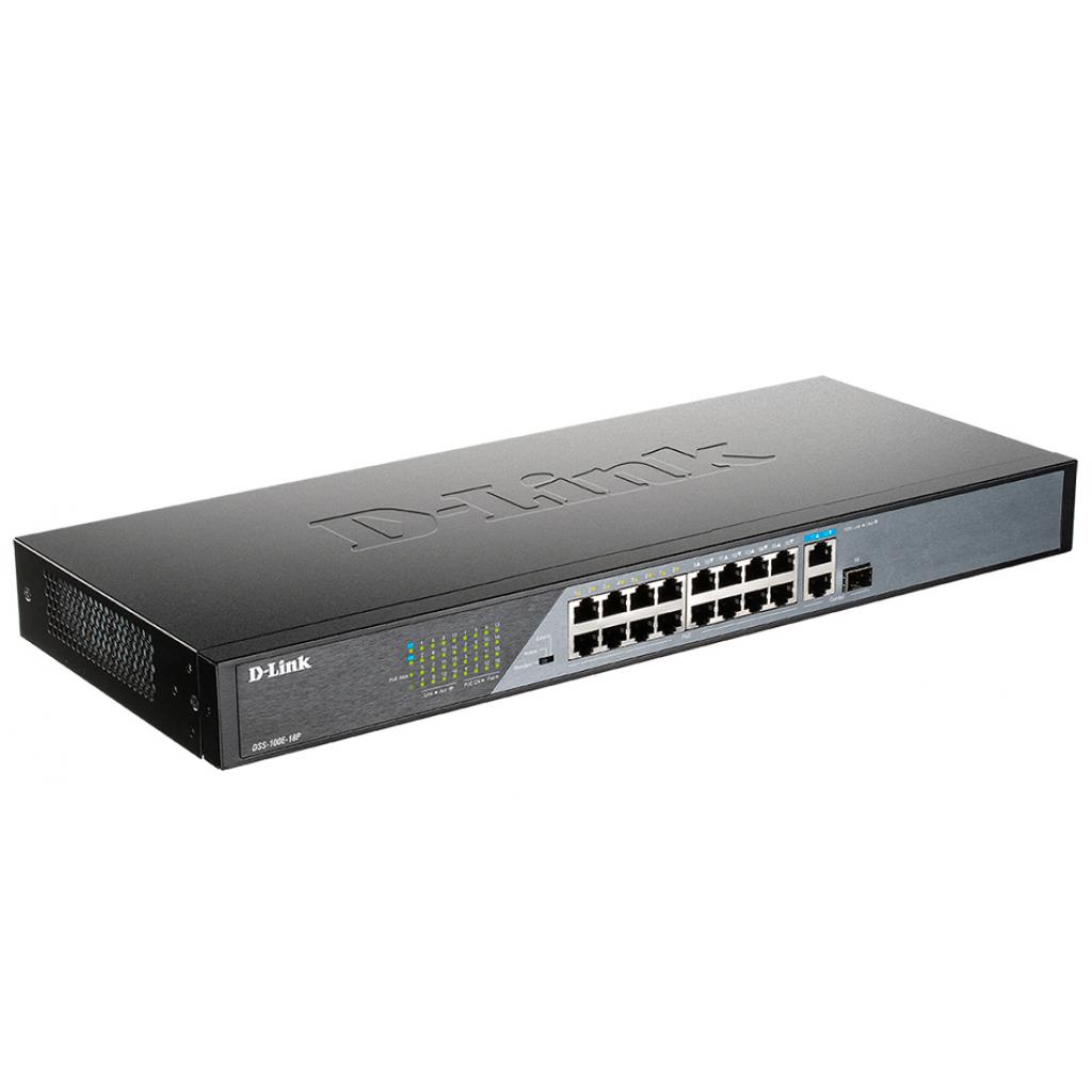 Комутатор мережевий D-Link DSS-100E-18P - зображення 2