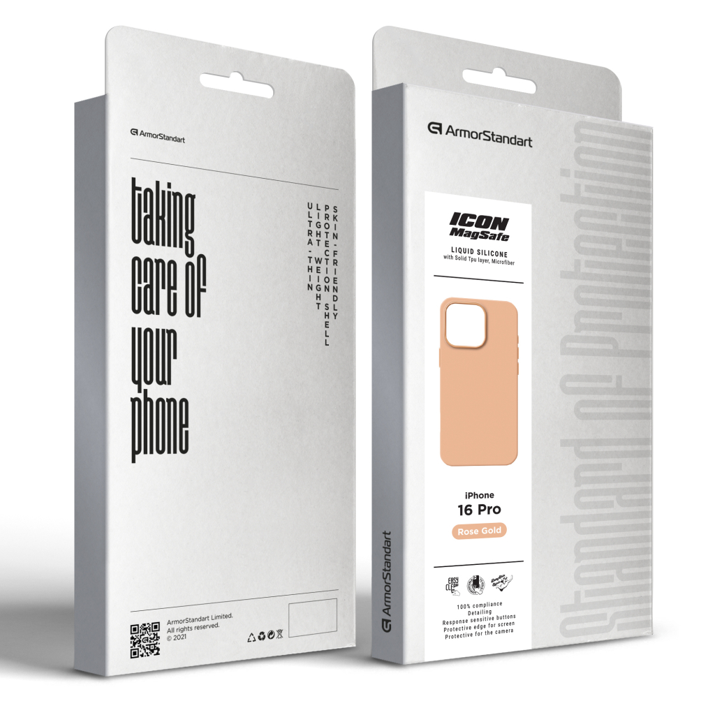 Чохол до мобільного телефона Armorstandart ICON2 MagSafe Apple iPhone 16 Pro Rose Gold (ARM80191) - зображення 2