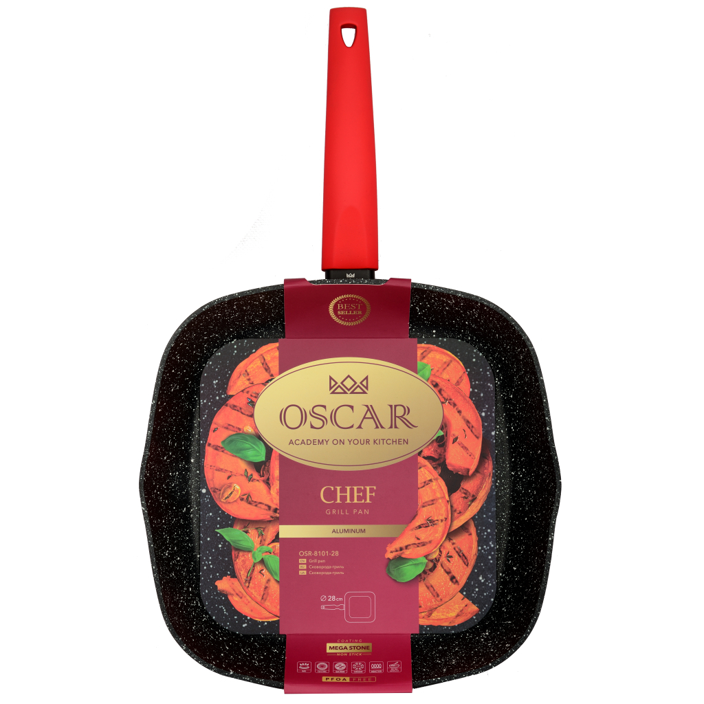 Сковорода Oscar Chef Grill 28 см (OSR-8101-28) - зображення 3