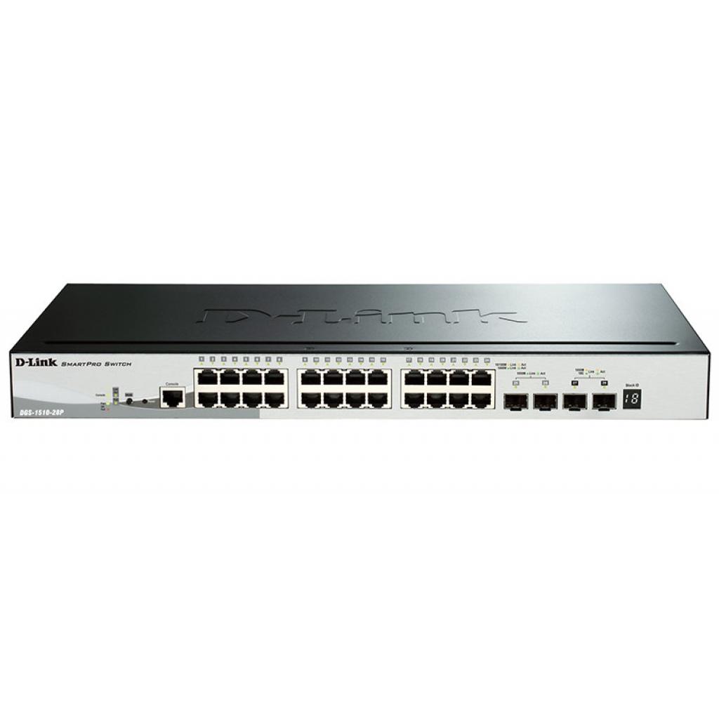 Комутатор мережевий D-Link DGS-1510-28P - зображення 1