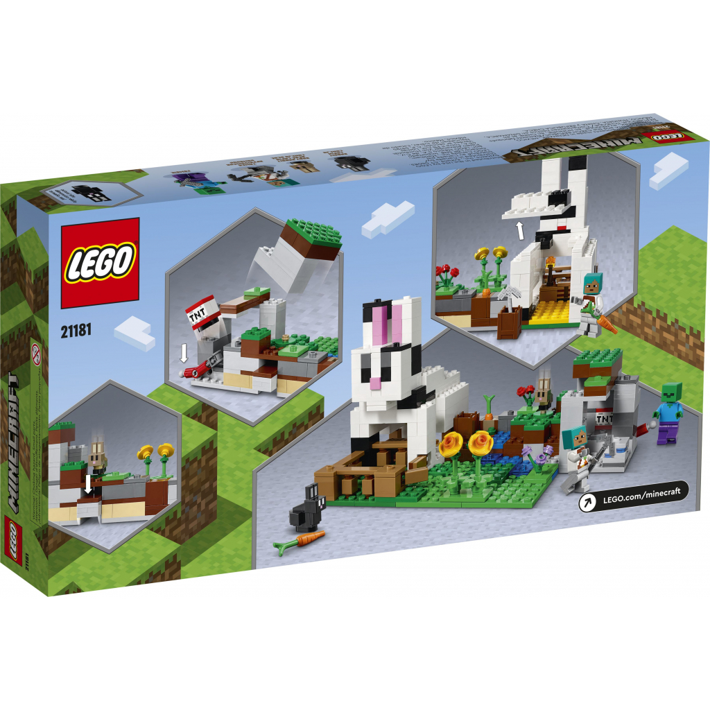 Конструктор LEGO Minecraft Кроліче Ранчо 340 деталей (21181) - зображення 5