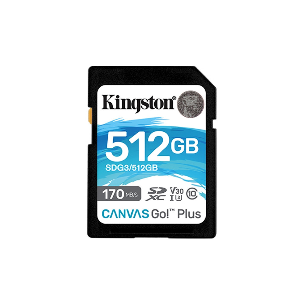 Карта пам'яті Kingston 512GB SDXC class 10 UHS-I U3 Canvas Go Plus (SDG3/512GB) - зображення 1